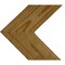 Ekena Millwork 13 3/4"W x 12"H x 3/4"D Vintage Farmhouse 5 1/2" Chevron Barnwood Decor Collection Natural Barnwood DECR13X12X075CHVUF - alternate 3